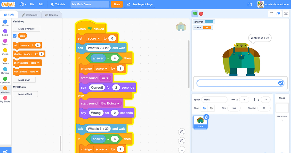 How Create Math Create a Math Game